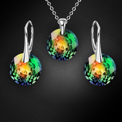 Silver set "Marianna (Vitrail Medium)" with Swarovski™ crystals